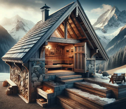 Eine Alpensauna