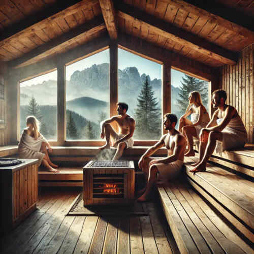 In der Alpensauna