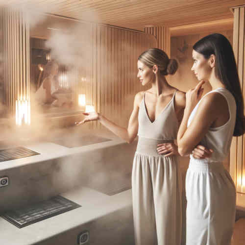 Dampfsauna von innen