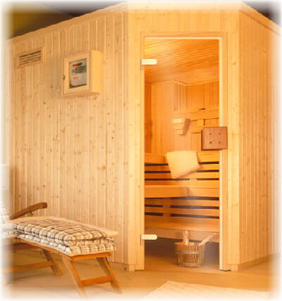 Beispielfoto einer typischen Sauna